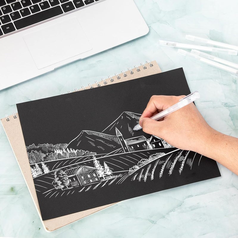 SMOOTHERPRO MOOTHERPRO White Gel Pen White Ink Pen Set (0.6mm, 3) - Image 5